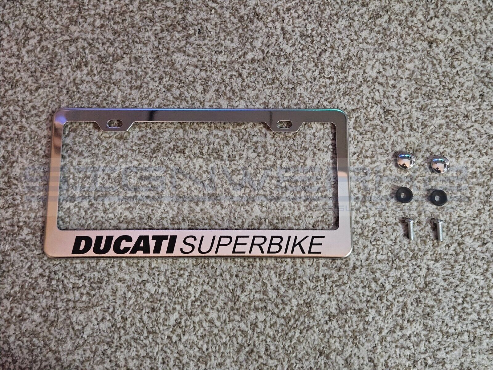Ducati Superbike Chrome Stainless Steel US/Canada License Plate Frame