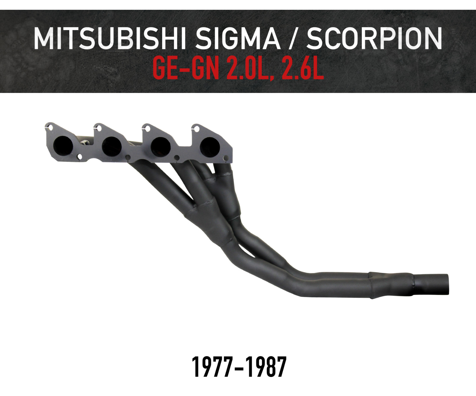 Headers / Extractors for Mitsubishi Sigma and Scorpion - 2.0L, 2.6L (1977-1987)