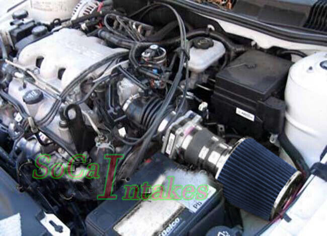 Black Blue Air Intake Kit For 1999-2005 Pontiac Grand AM 3.4L V6 GT  GT1 SE1 SE2