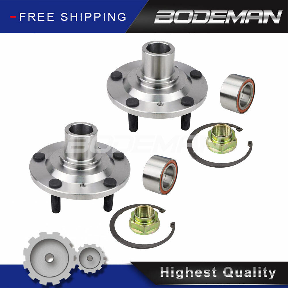 Pair Front Wheel Hub Repair Kit for 2.2L 1989 1990 1991 1992 Ford Probe w/o ABS