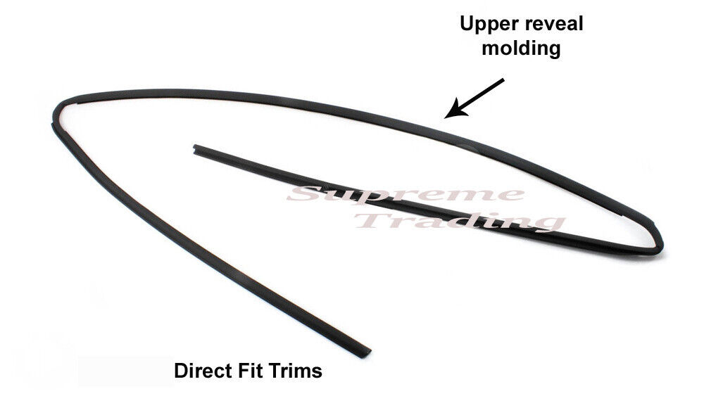 Direct-Fit Front Windshield Molding Trim, 07-13 All 2/Dr Coupe BMW 328i,335i, M3