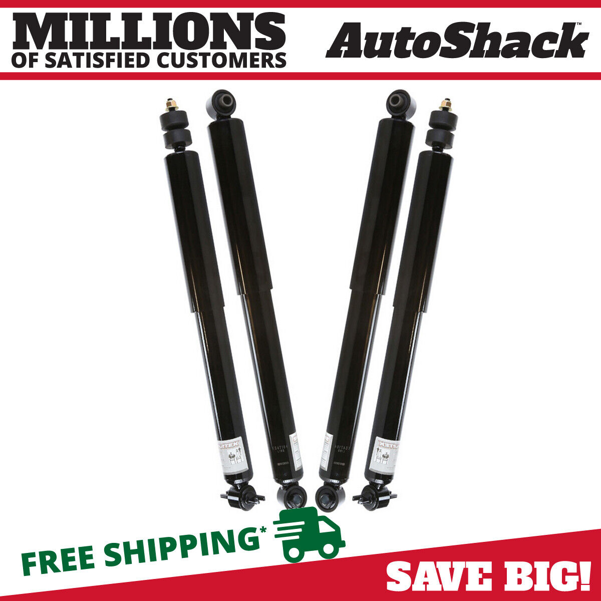 Front & Rear Shock Absorbers Set of 4 for 1999-2004 Jeep Grand Cherokee 4.7L V8