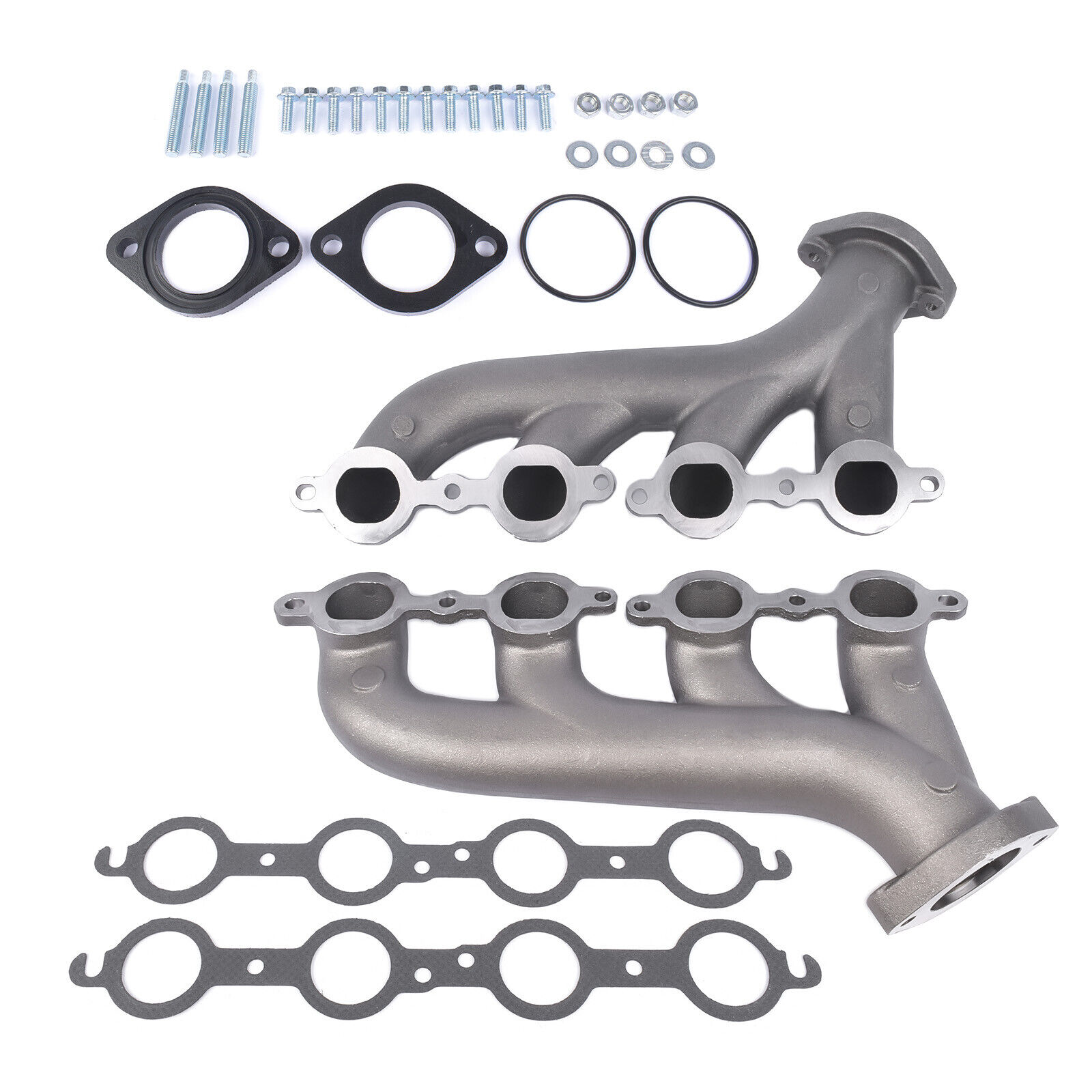 Cast Iron Exhaust Manifold with Gasket for Chevrolet LS1 LS2 LS3 4.8L 5.3L 6.0L