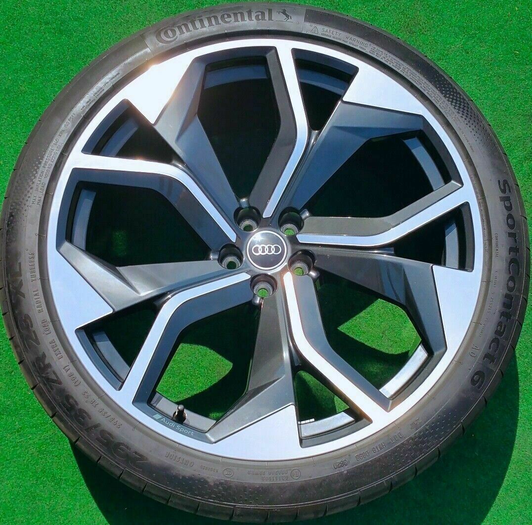 4 Factory Audi RSQ8 Wheels Tires 23 inch Q8 RS SQ8 Genuine Original Y Rotor OEM