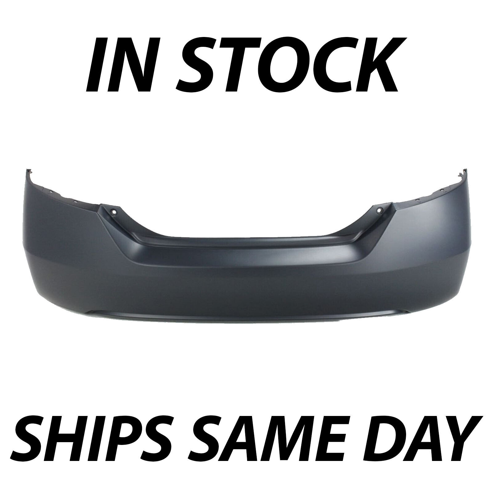NEW Primered - Rear Bumper Cover Replacement for 2006-2011 Honda Civic Coupe 2Dr