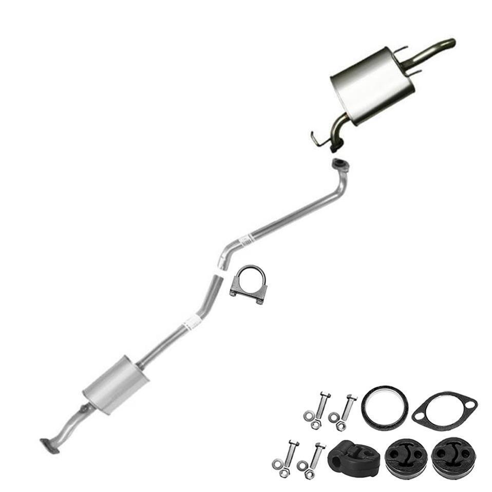 Exhaust System with Hangers + Bolts  compatible with :95-97 Corolla Geo Prizm