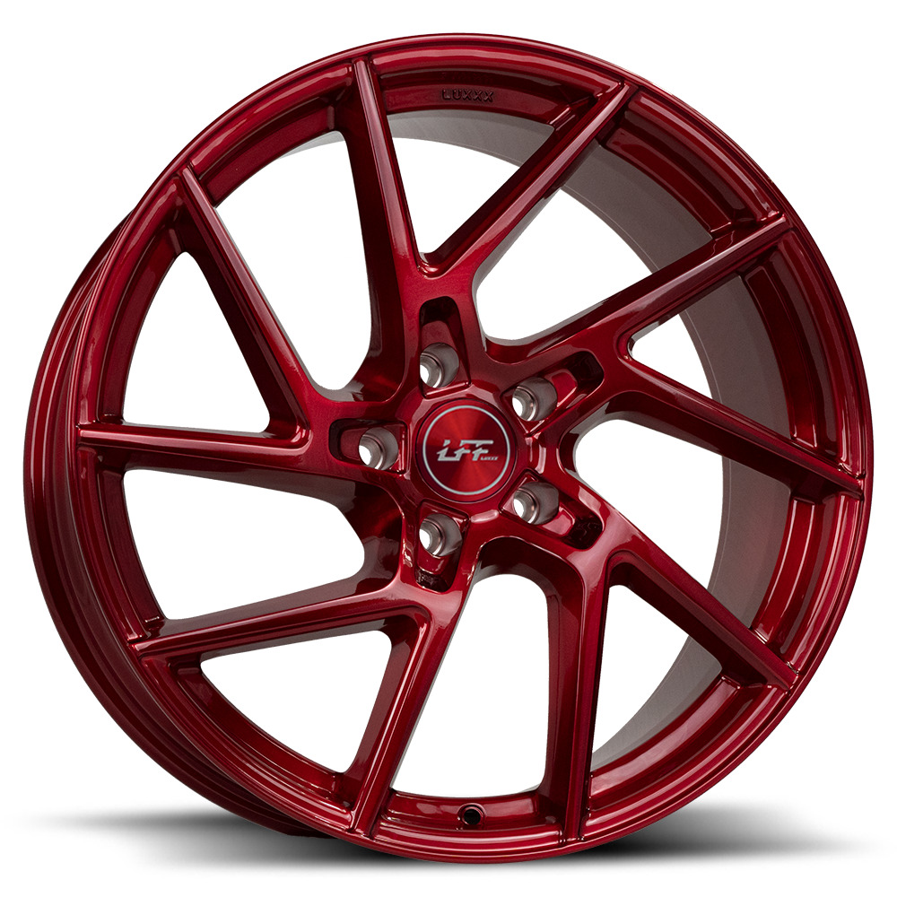 20X9 Luxxx LFF-02 LEON 5X120 +20 73.1 Full Brushed Roja Red - Wheel