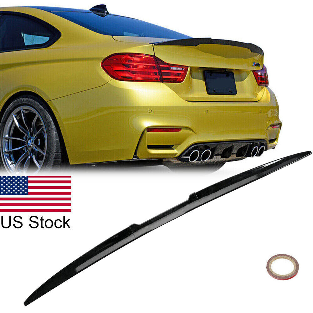 For BMW E46 E90 325i 335i 330i M3 Rear Trunk Spoiler Wing Black Sporty Ducktail