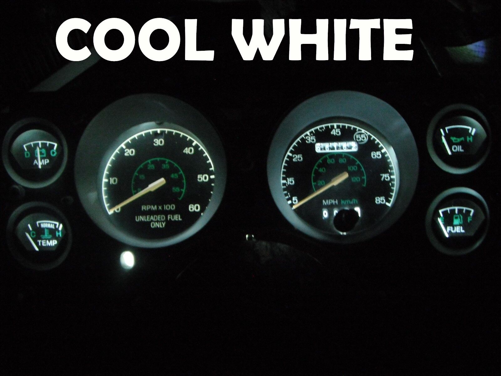 Dash Gauge Cluster LED Dashboard Bulbs Cool White For 79 86 Ford Mustang
