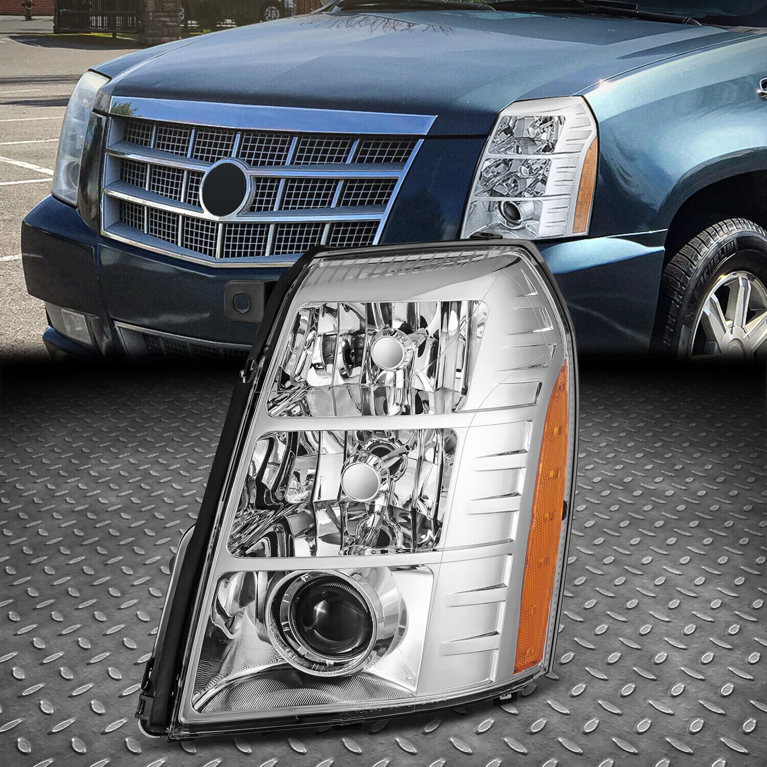 [HID] For 07-09 Cadillac Escalade OE Style Driver Left Side Projector Headlight