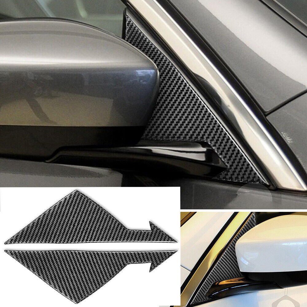 Carbon Fiber Side Rearview Mirror A-Pillar Trim for Infiniti G37 Sedan 2007-2013