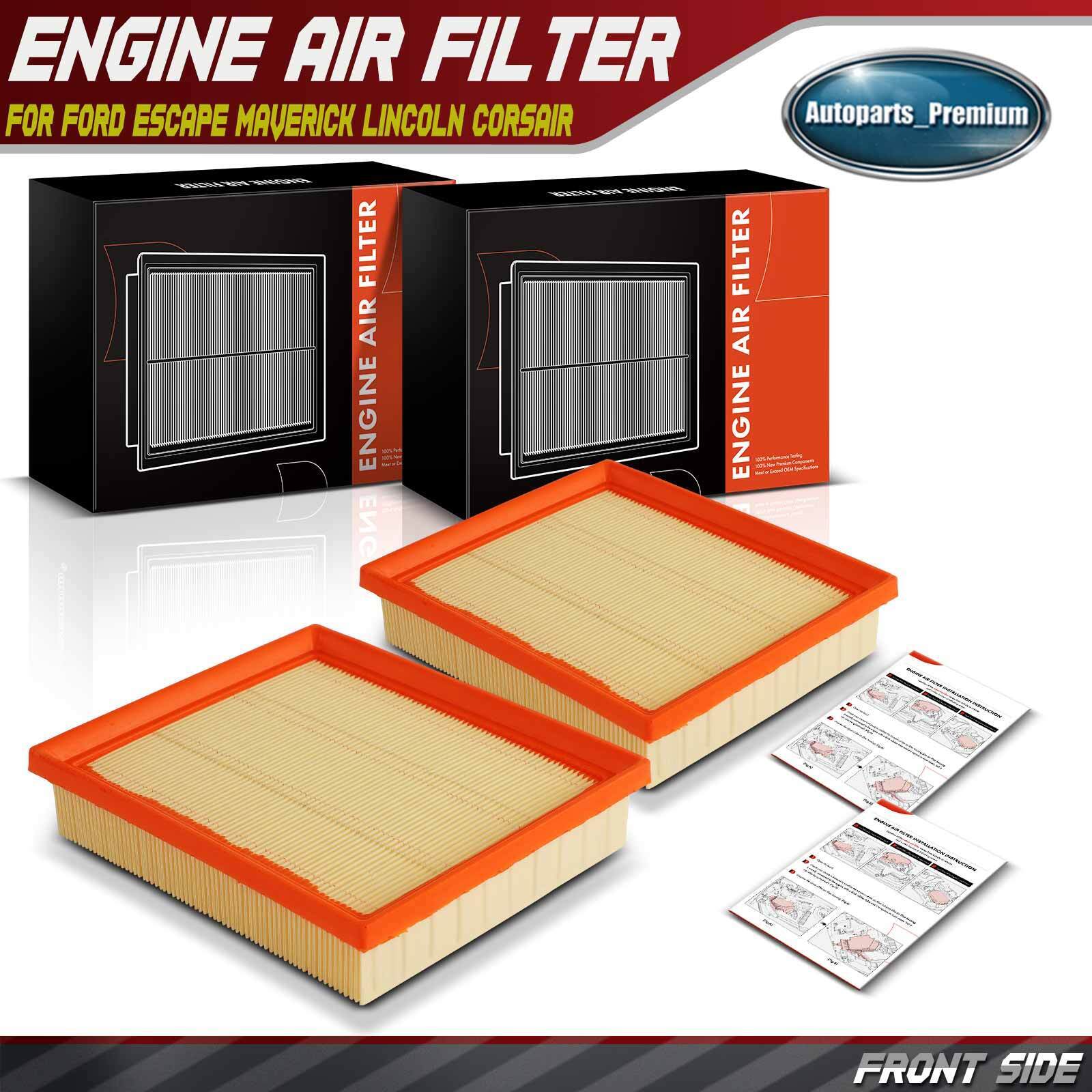 2x Engine Air Filter for Ford Escape 20-23 Maverick 22-23 Lincoln Corsair 21-23
