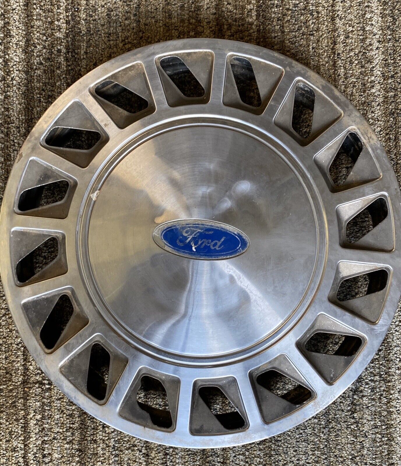 Ford Tempo Hubcap Wheel Cover Metal Steel Vintage Rare Slotted OEM