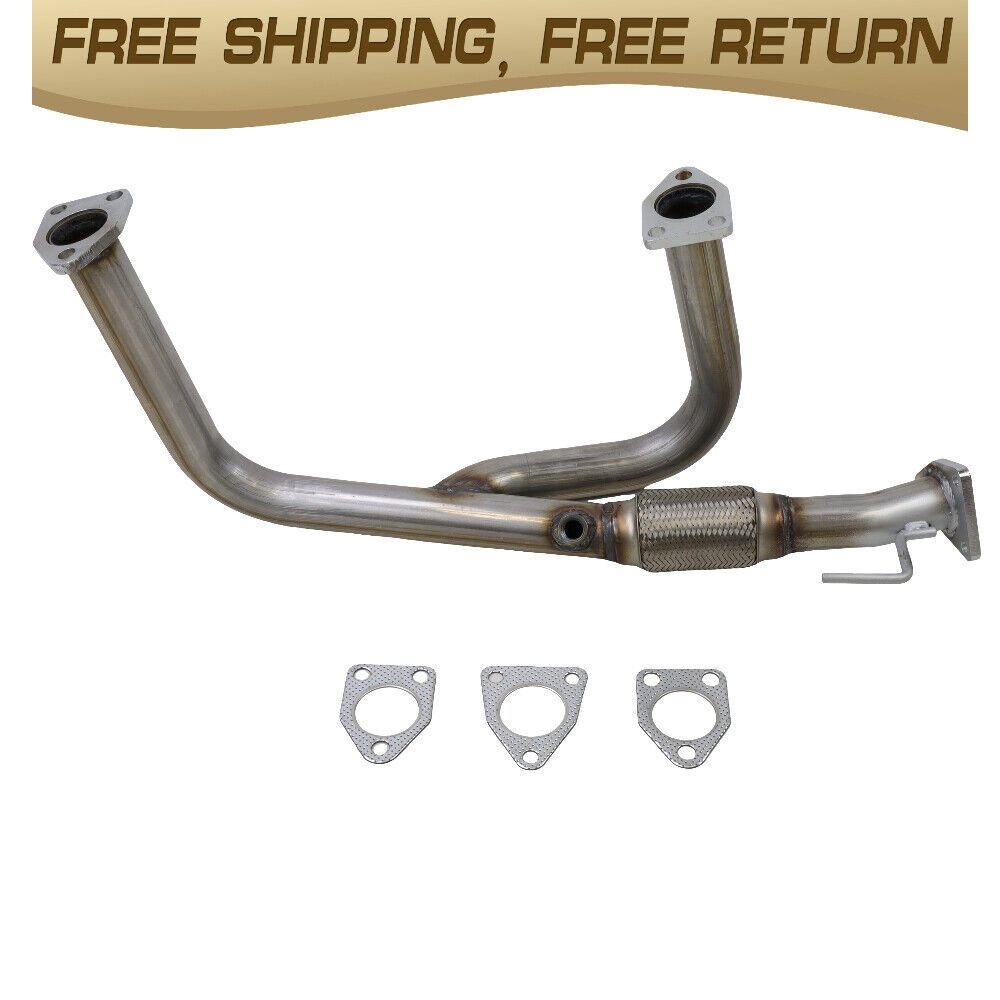 Front Exhaust Flex Pipe with bolts  compatible with 1999-2001 Honda Odyssey