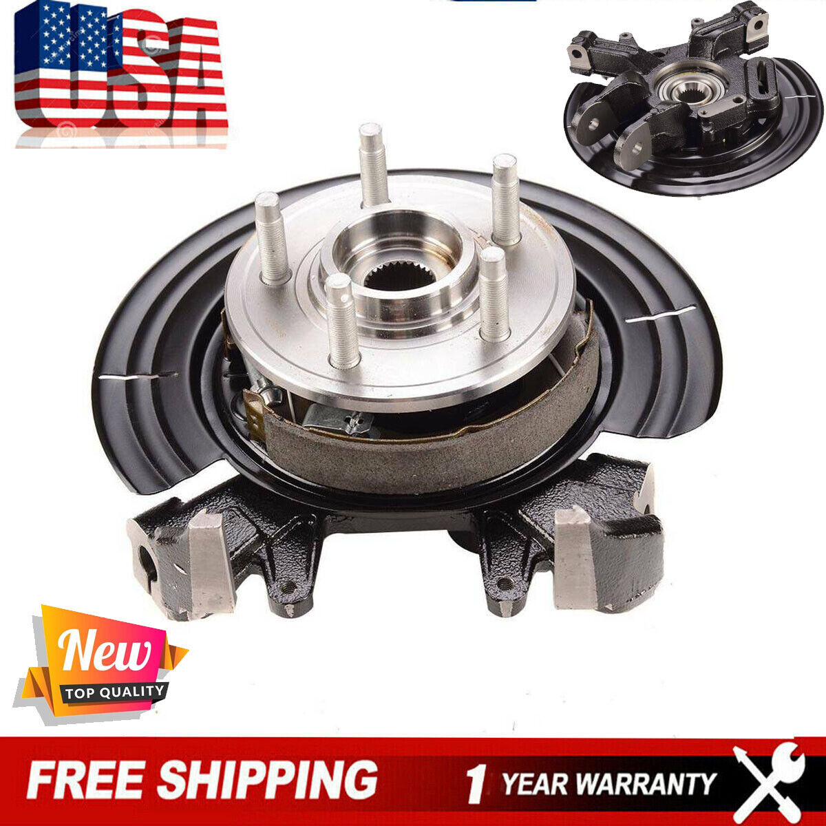 Rear Steering Knuckle Assembly for 02-05 Ford Explorer Mercury Mountaineer Pair