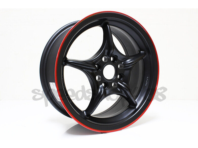 ROTA GROUP N WHEELS  15X6.5 +40 4X100 BLACK RED FOR DEL SOL FIT CIVIC INTEGRA