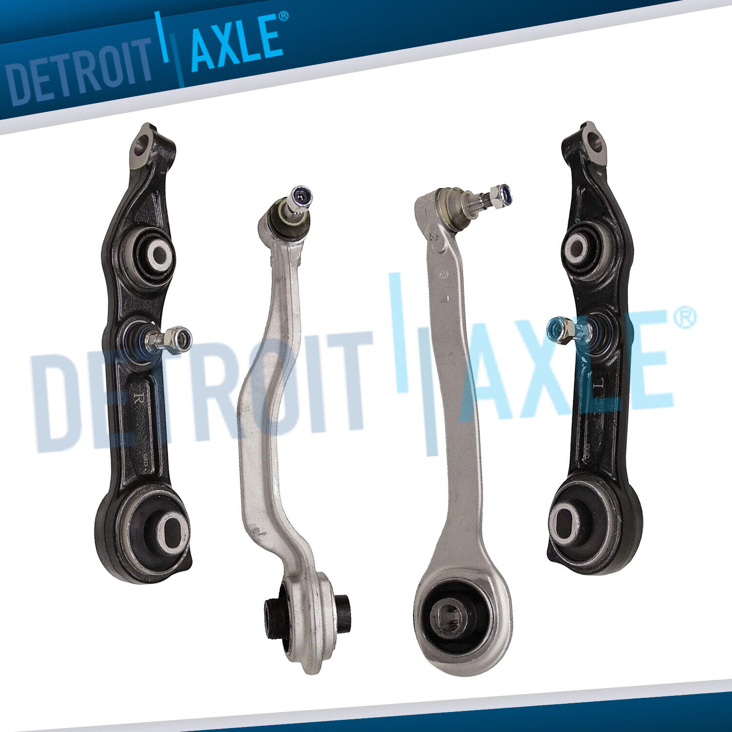 4 Front Lower Control Arms + Ball Joints for 2005 2006 - 2009 Mercedes E320 E350