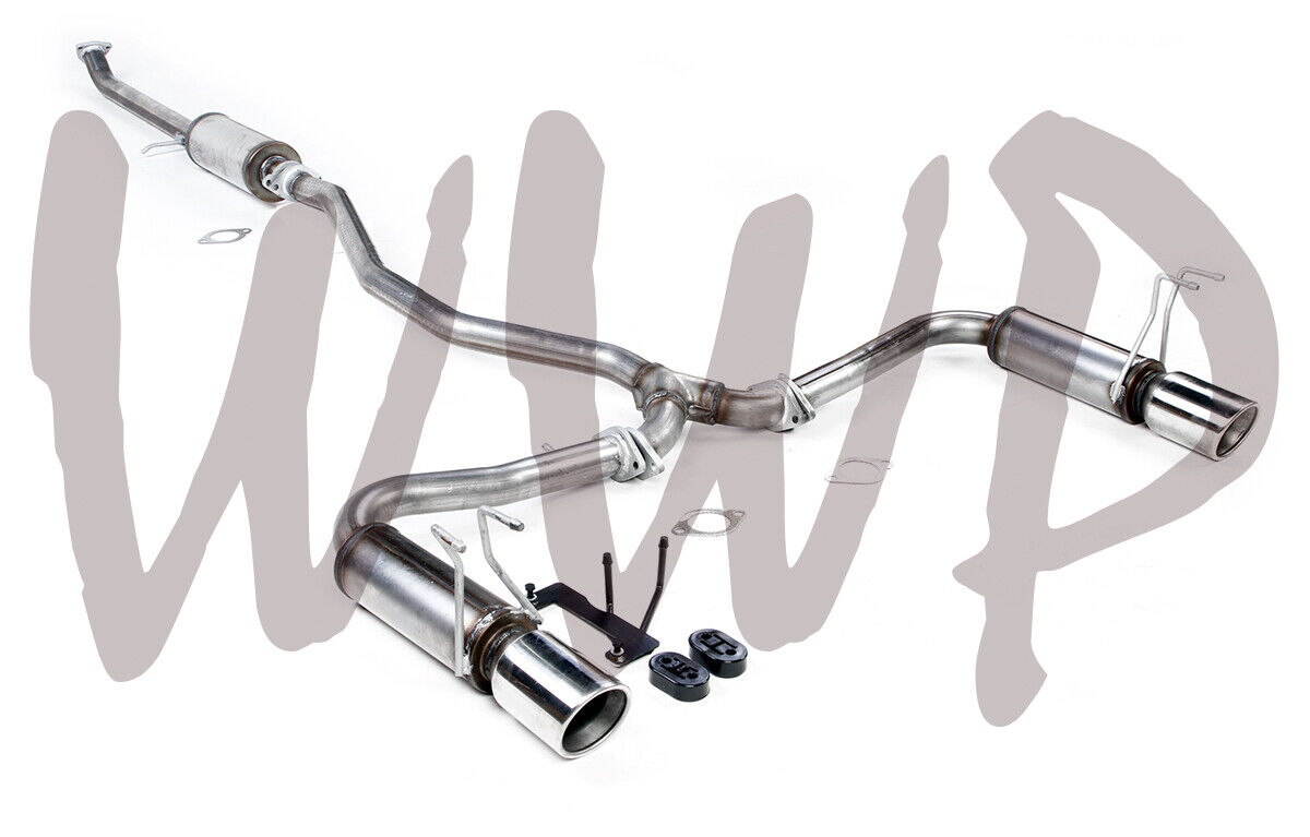 Stainless Dual CatBack Exhaust System For 16-20 Honda Civic Coupe 2.0L LX/Sport