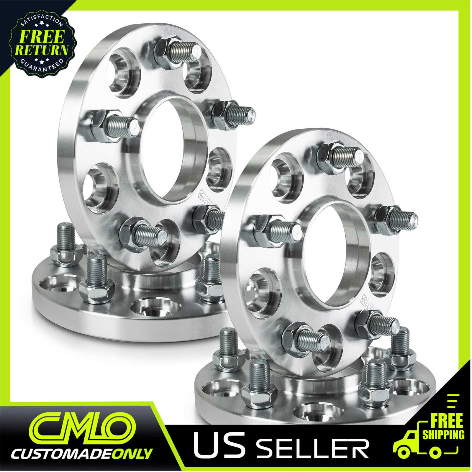4) 15mm Hubcentric Wheel Spacers 5x120 For 2010-On Camaro Corvette C8 CTS ATS G8