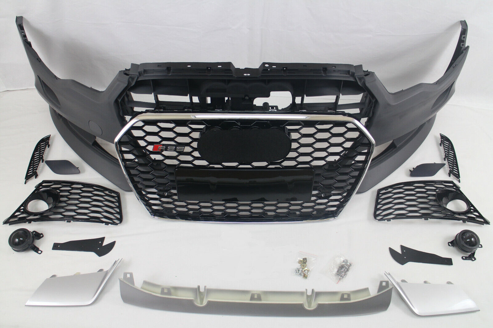  RS6 Style Front Bumper grille valance Conversion Kit for 2012 -15 C7 A6 S6 C7.0
