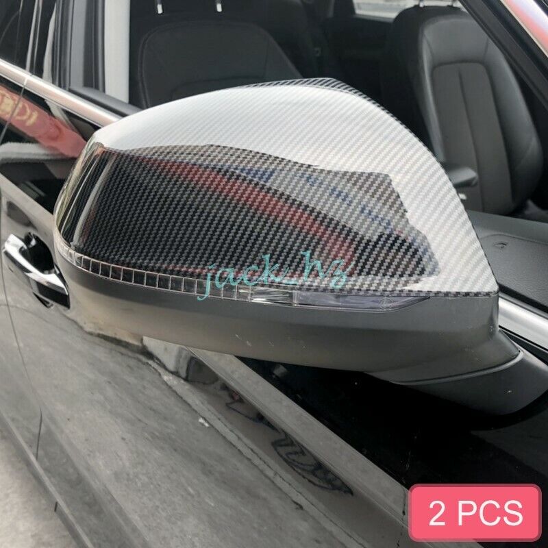 Carbon Fiber Side Rearview Mirror Cover For 2017-2022 Audi Q5 SQ5 Sportback Q7