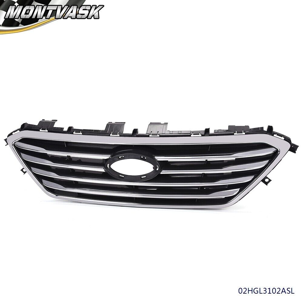 Fit For 2015 2016 Hyundai Sonata Factory Style Front Upper Bumper Grille Grill
