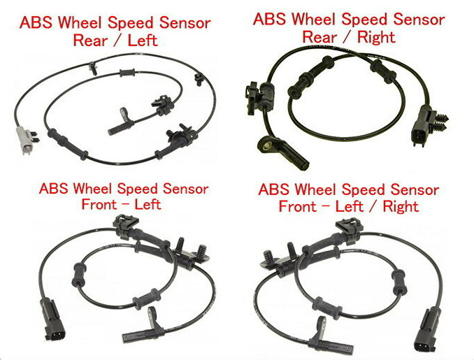 4 ABS Wheel Speed Sensor Front - Rear Left & Right Fits: 300 Charger Challenger 