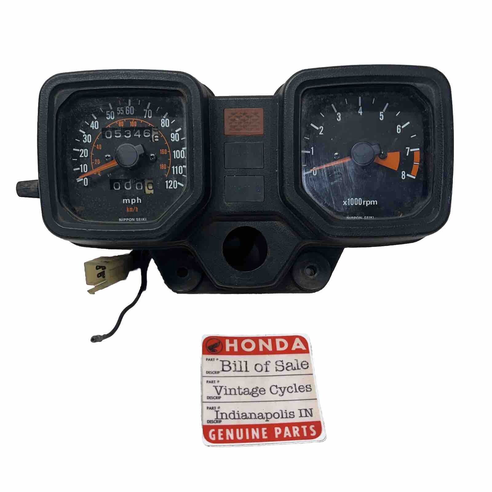 Honda Ft500 Ascot Gauge Cluster Speedometer Gauge Display Tach Speedo 5346 Miles