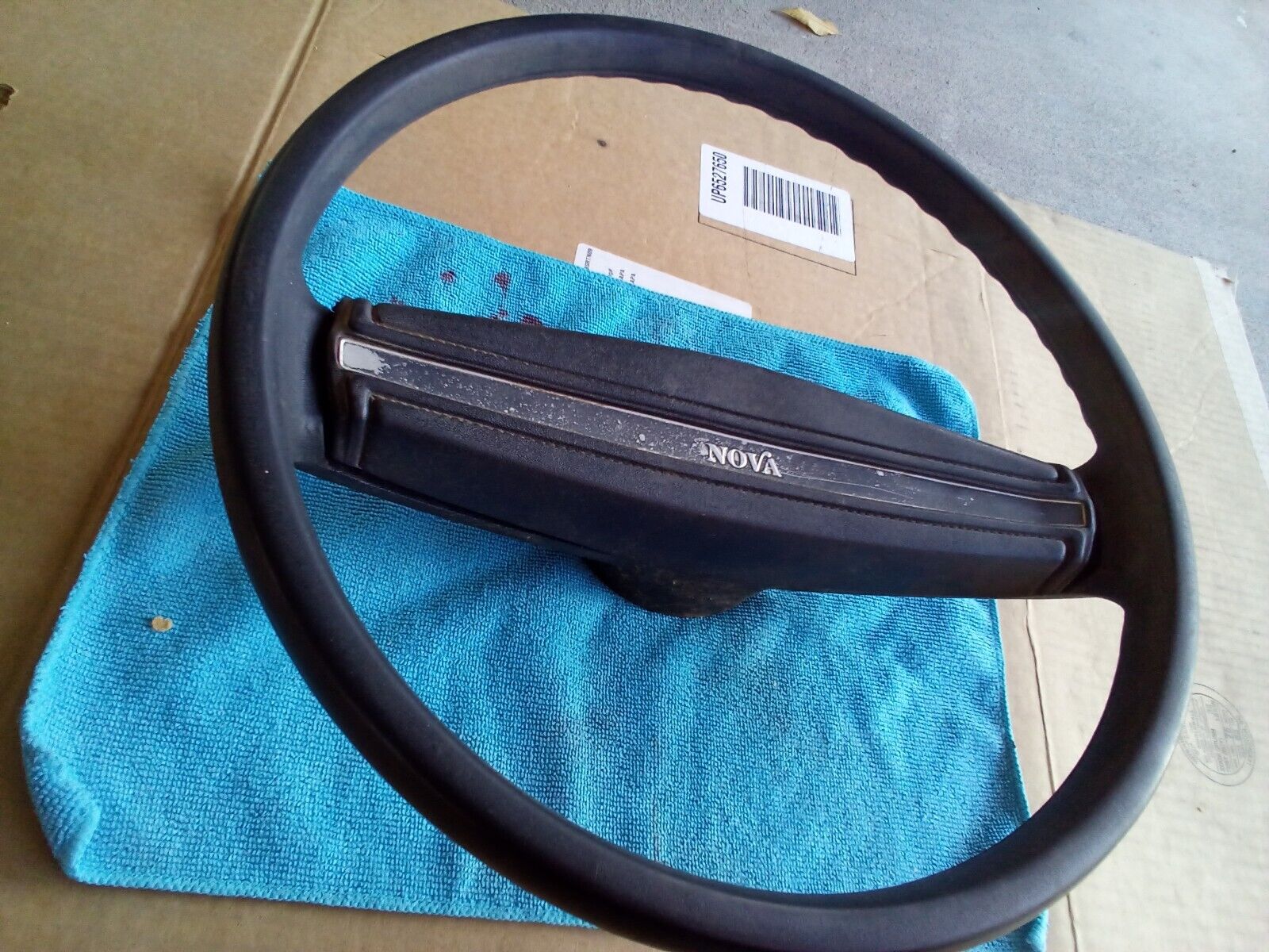 1971-1977 Chevy Nova Steering Wheel Black Used OEM