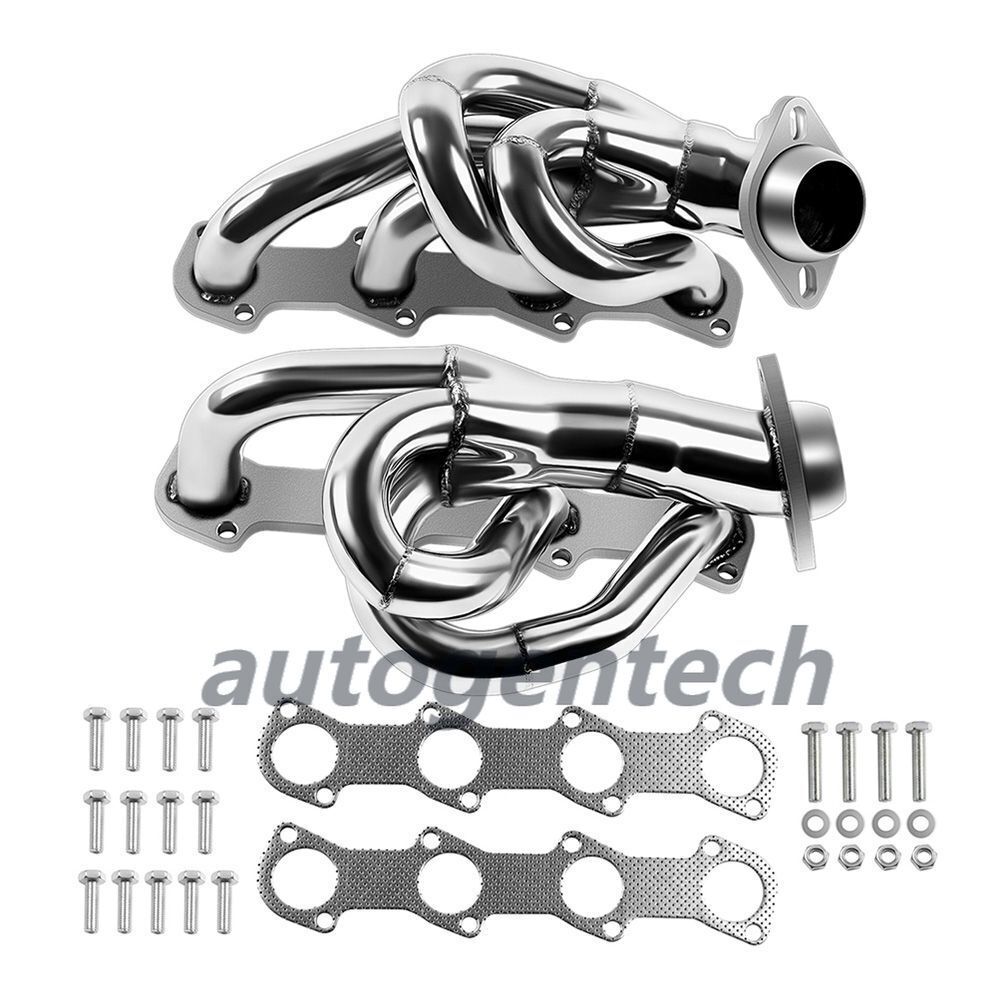 For 97-03 Ford F150 F250 Expedition XLT 4.6L V8 Stainless Steel Header Manifold