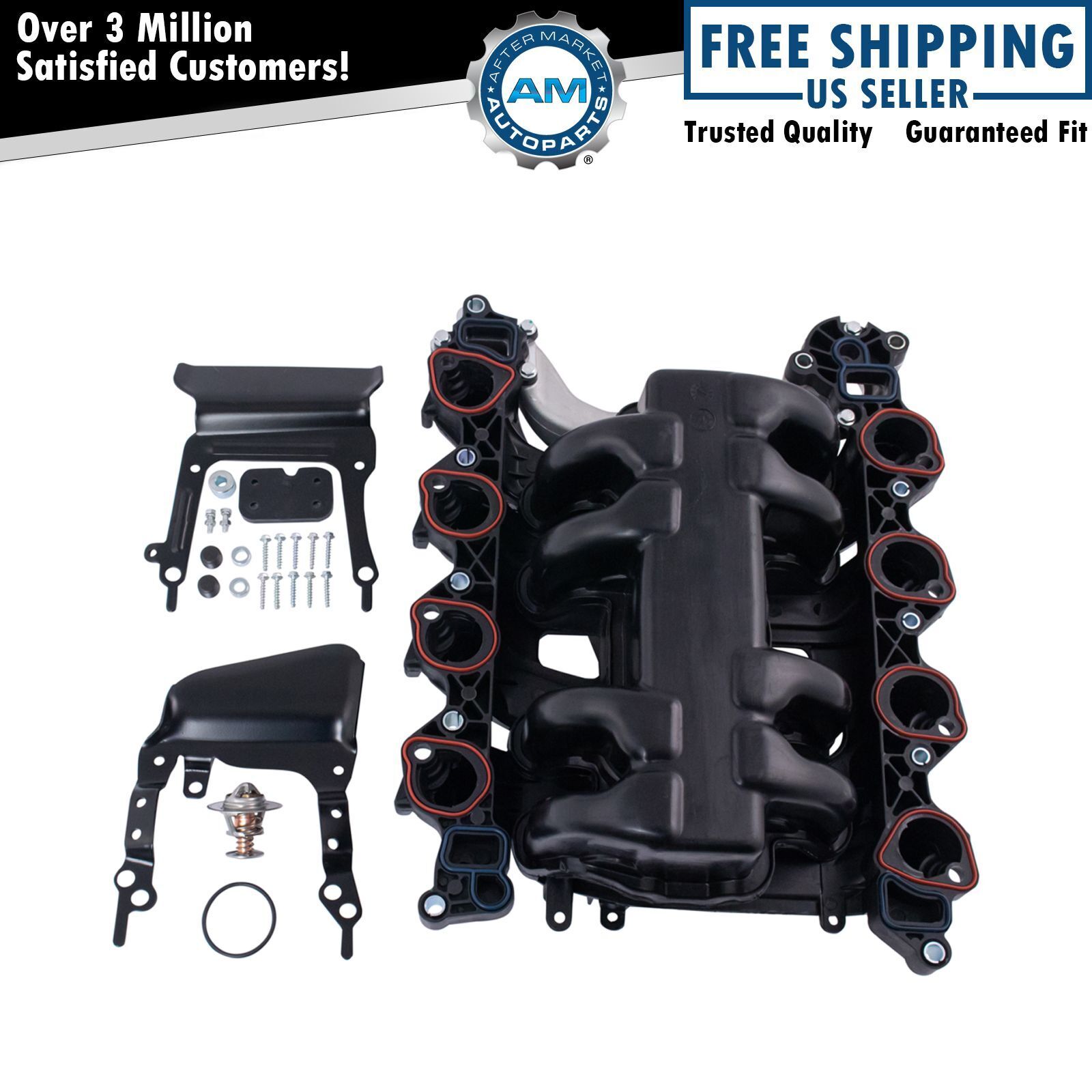 NEW Intake Manifold w/ Gasket Thermostat O-Rings for Ford Lincoln Mercury 4.6L