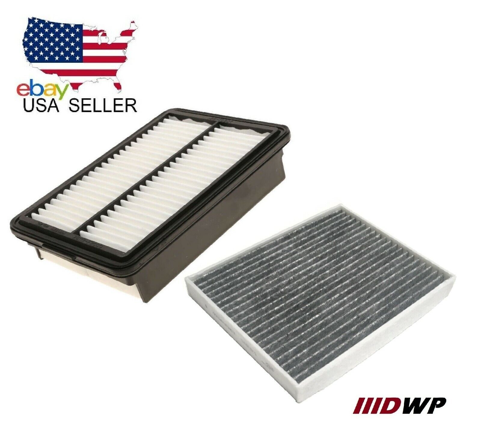 COMBO ENGINE AIR FILTER + CHARCOAL CABIN AIR FILTER FOR KIA 2020 2021 2022 FORTE