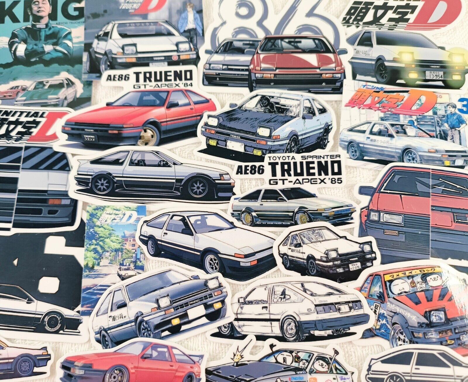 22pc Toyota Corolla AE86 Trueno Levin Vinyl Stickers for JDM drift legend fan