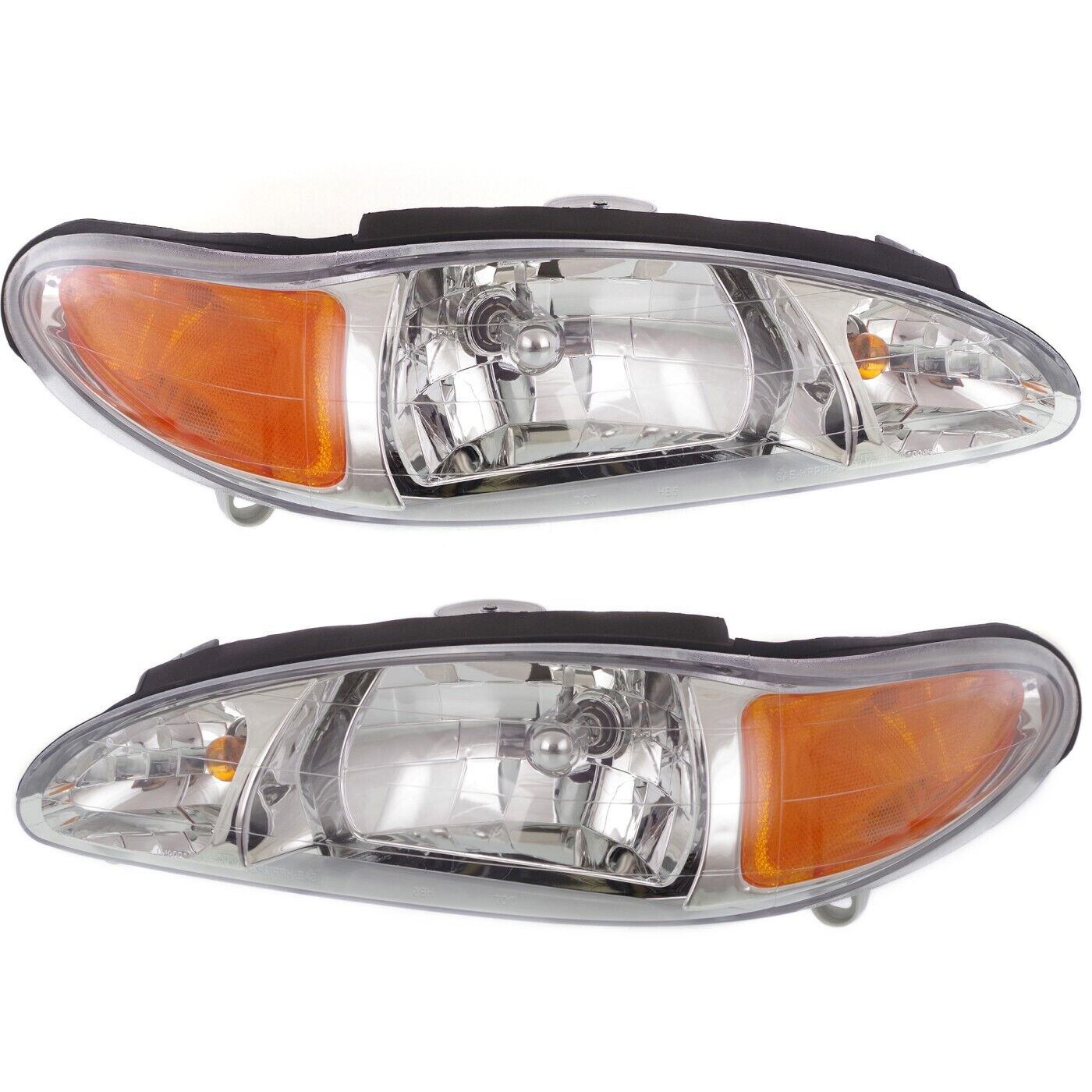 Halogen Headlight Set For 1997-2002 Ford Escort 97-99 Tracer Left and Right Pair