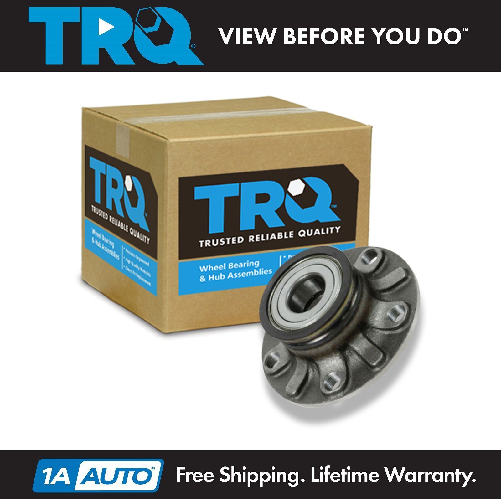 TRQ Rear Wheel Hub & Bearing Left or Right for Audi Eos Golf GTI Rabbit A3 VW