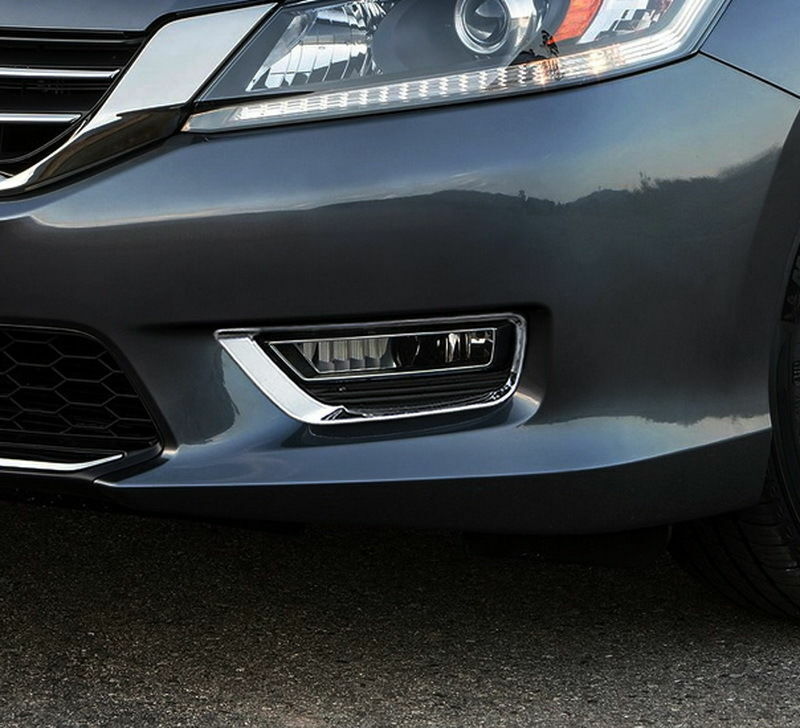 2pcs Chrome Molding Front fog Cover Trim for Honda Accord Sedan 2013 2014 2015