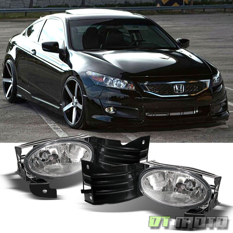 For 2008-2010 Honda Accord Coupe Driving Bumper Fog Lights w/Switch Left+Right