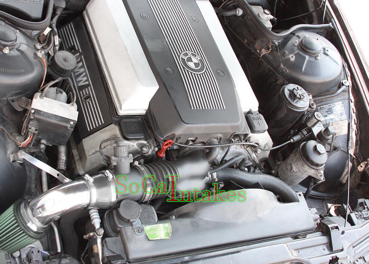 Black Green Intake Kit&Filter For 93-01 BMW 740/740i/740iL/4.0L/4.8L 8Cyl.