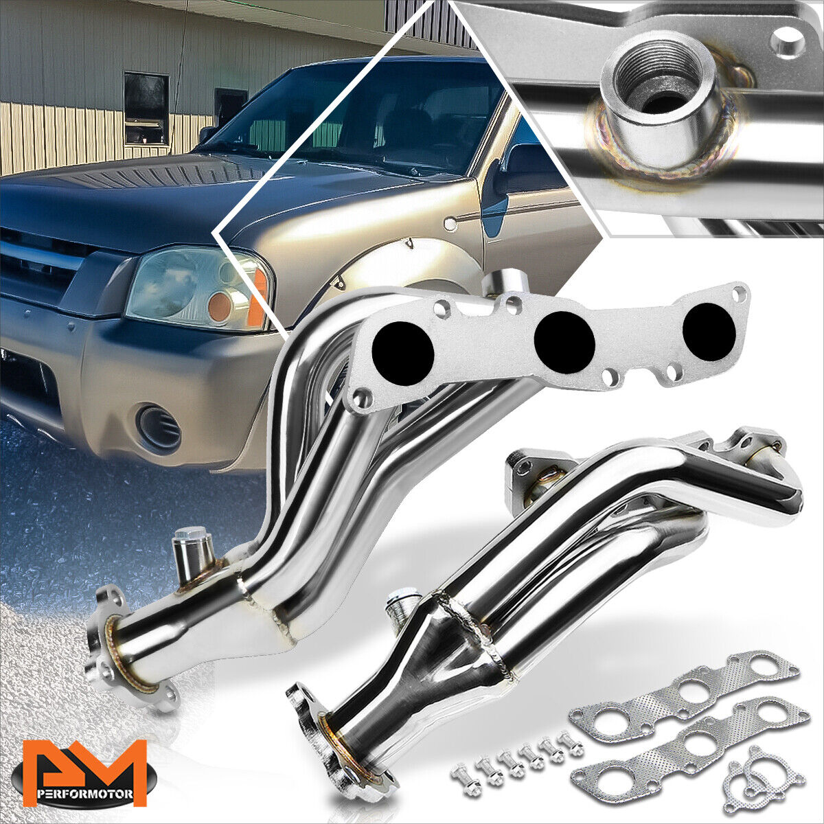 For 98-04 Frontier/Pathfinder 3.3L V6 Stainless Steel Exhaust Header Manifold
