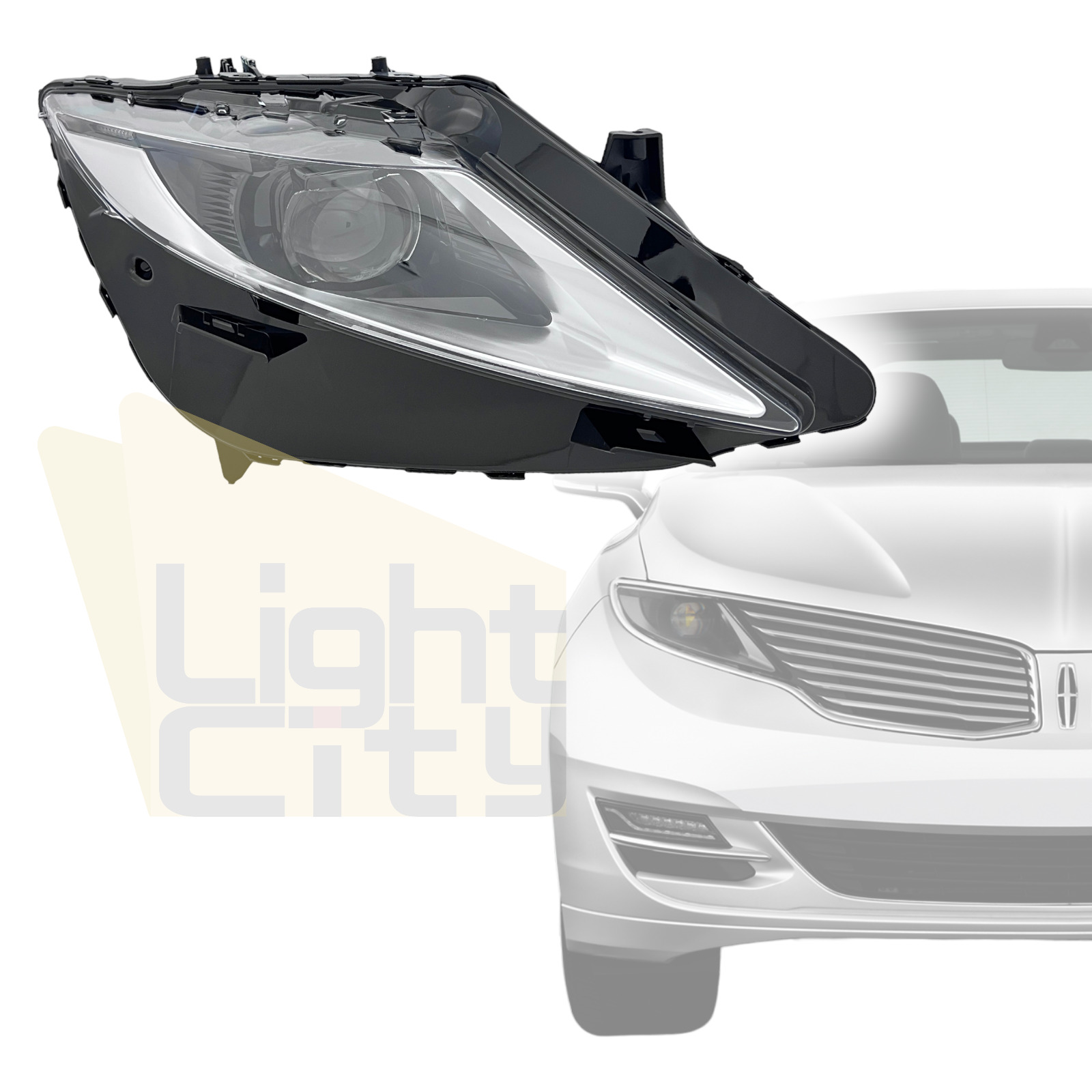 For 2013-2016 Lincoln MKZ [Full LED] Passenger Projector Headlight (w/ AFS) RH