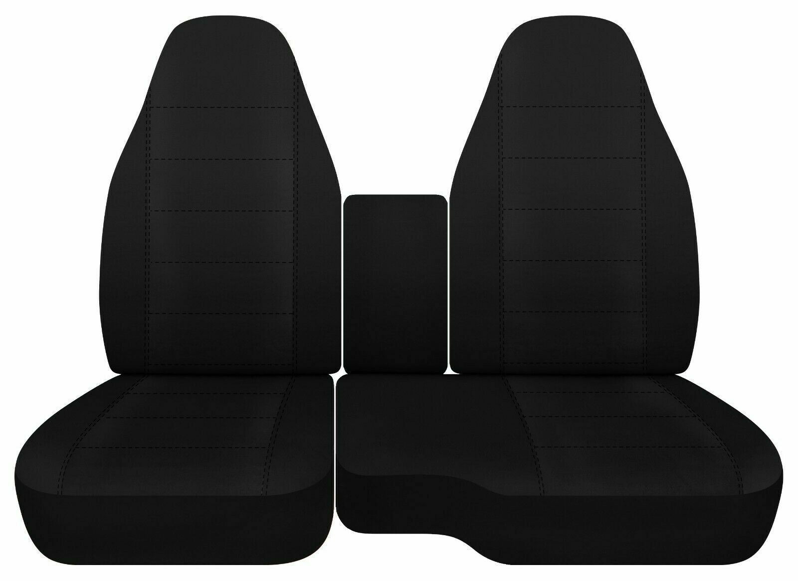Designcovers For Ford Ranger Front Seat Cover 1991-2012 Charcoal Cotton