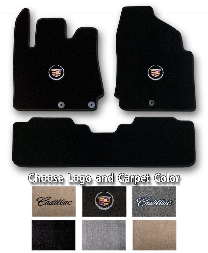 2004-2016 Cadillac SRX Custom Floor Mats - Choose Carpet Color & Official Logo