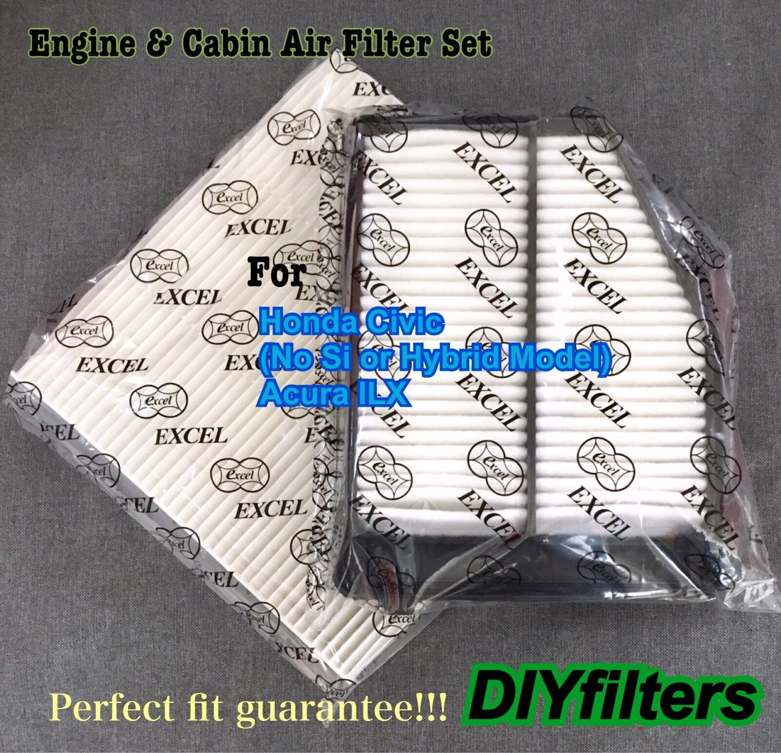 Engine And Cabin Air Filter For CIVIC 2012-15 & ILX 2013-15 AF6171 C35519