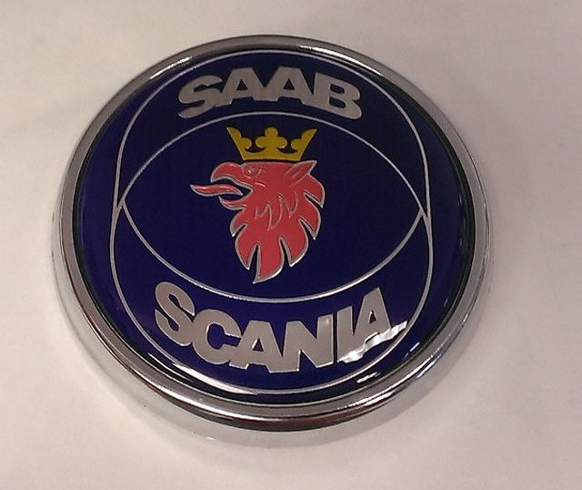 Saab 9-3 2004-2010 Trunk Emblem Original 12831661 12844160 Scania Rings _