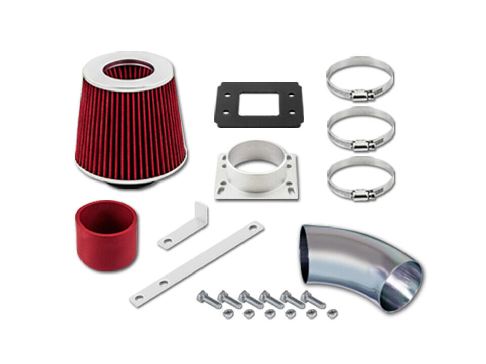Red Short Ram Air Intake+Filter For 92-95 BMW E36 318/318i/318is/318ti