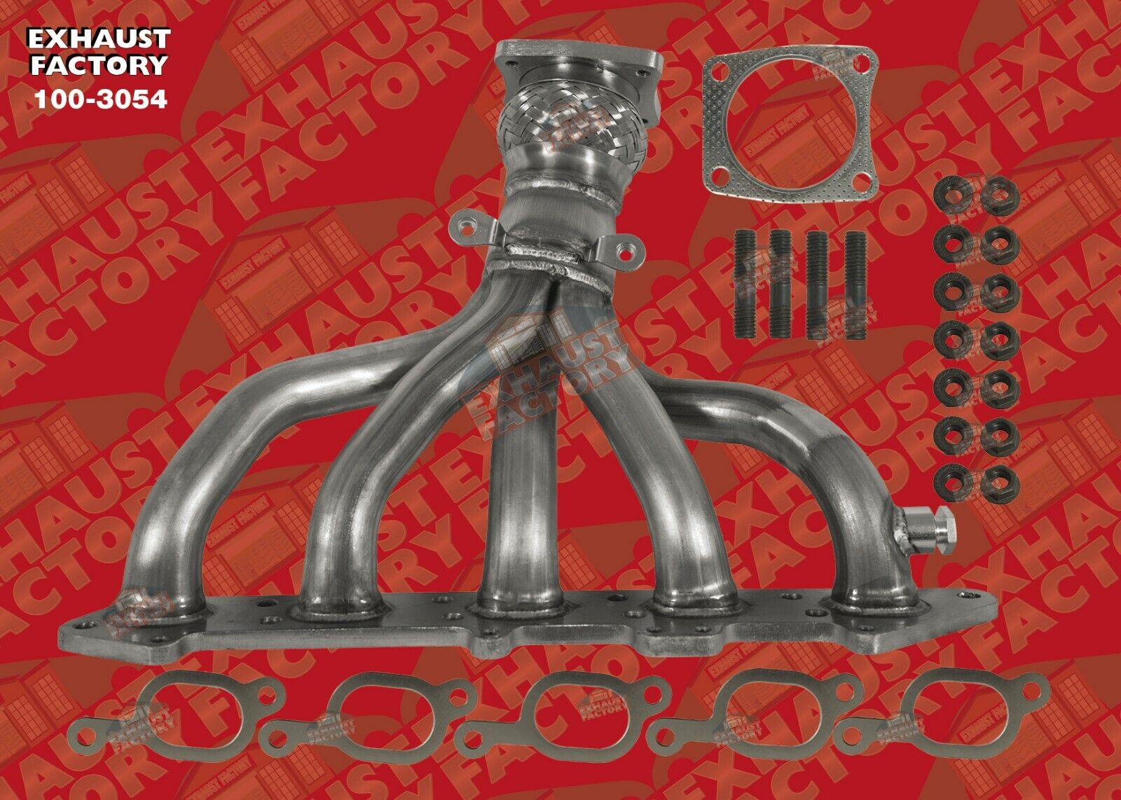 FRONT STAINLESS STEEL EXHAUST MANIFOLD FITS VOLVO V70, S70 AND 850 2.4L ENG