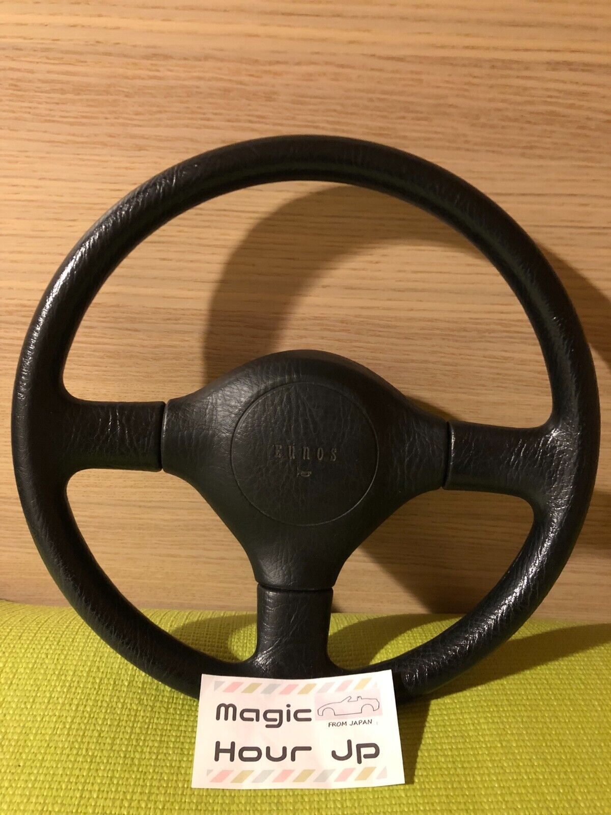 MAZDA MX-5 EUNOS Roadster NA8C NA6C leather steering wheel GOOD condition JDM