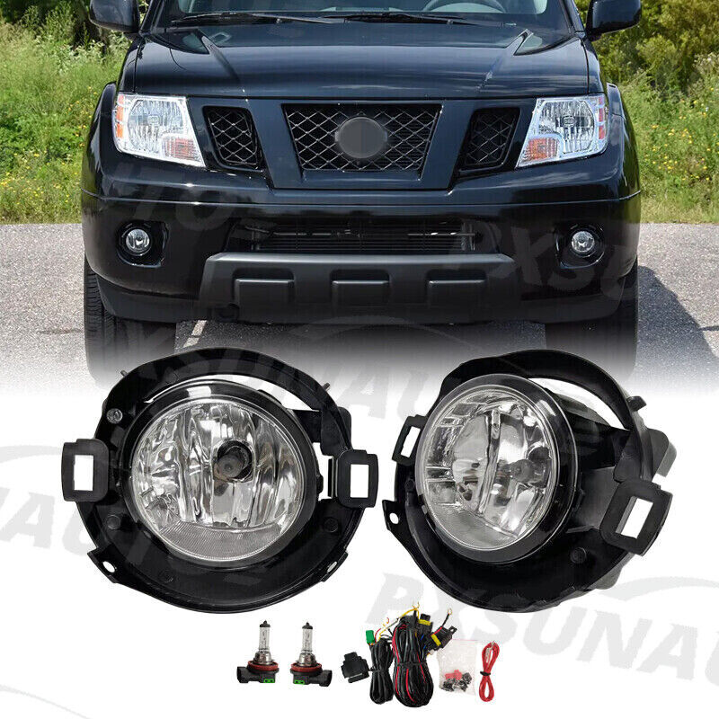 Pair Fog Lights Lamps Fit For 2005-2015 Nissan Xterra 2010-2019 Nissan Frontier