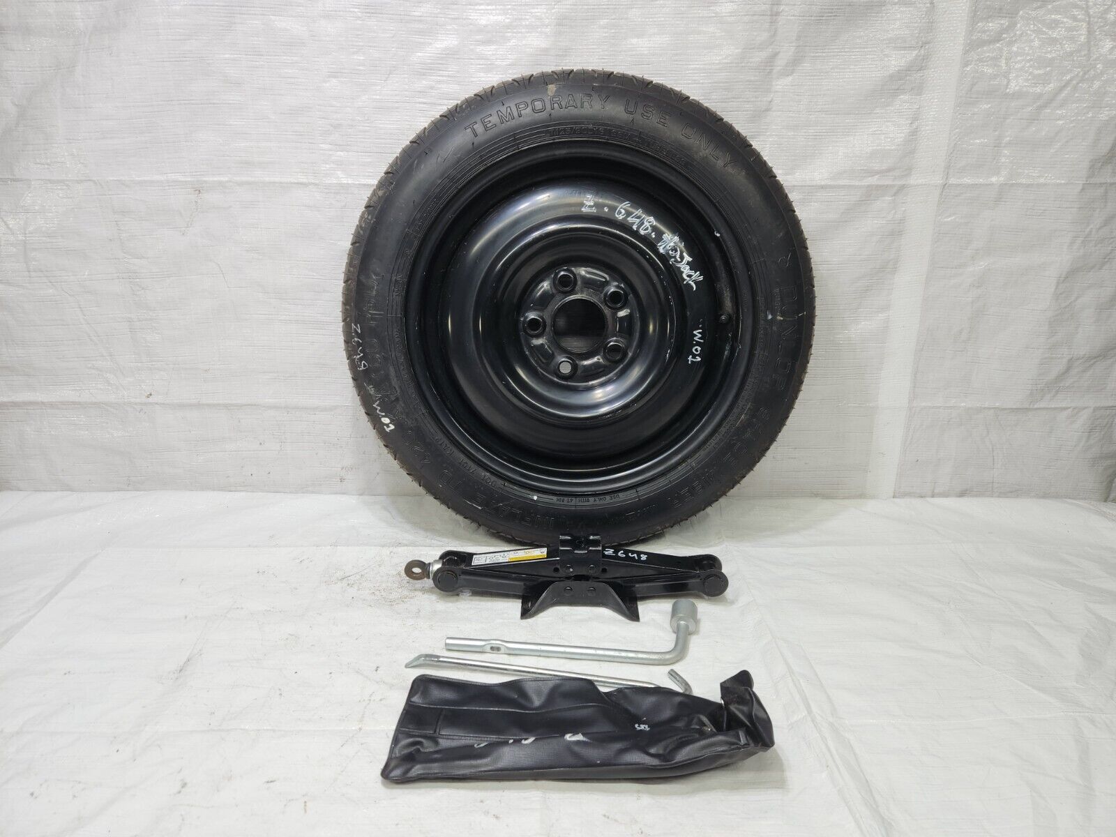 2014 Mitsubishi Lancer Spare Tire Wheel Rim Donut with Jack Tools OEM T125/90D16
