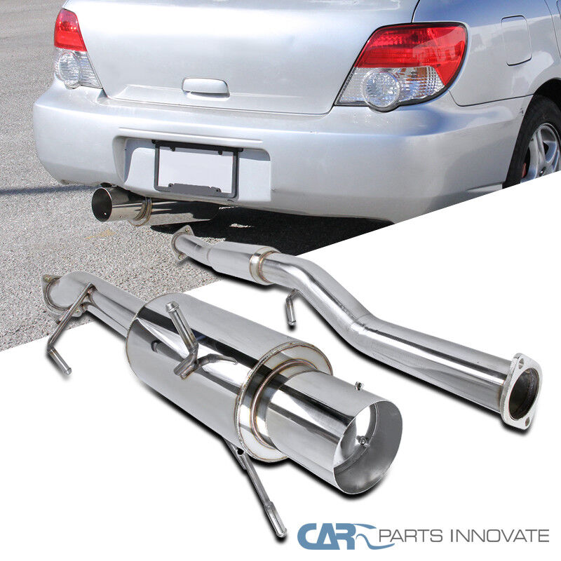 For 02-07 Subaru Impreza WRX STI Replacement S/S Catback Exhaust Muffler System